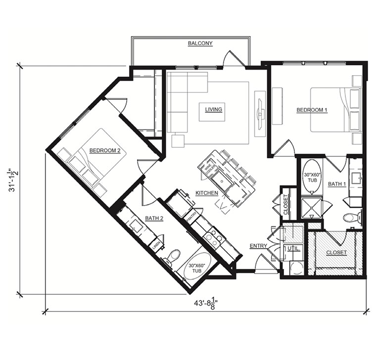Floorplan Gardenia  | B2