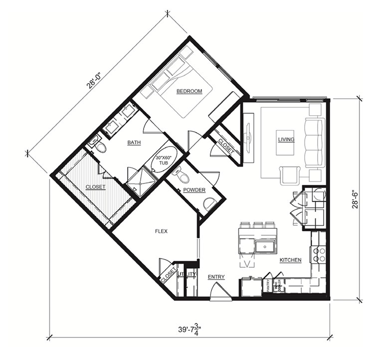 Floorplan Lantana  | A3